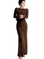French Retro Elegant Slim Fit Bodycon Dress - Image 8