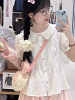 Petite Preppy Shirt & Skirt Two-Piece Set – 2025 Summer Youthful College Style Outfit - Image 6