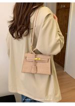 Retro Crocodile-Pattern Small Square Crossbody Bag – Women's Elegant Autumn/Winter Kelly-Style Handbag - Image 6