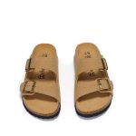 Unisex Cork Sole Suede Sandals – Flat Non-Slip One-Strap Slippers for Beach, Outdoor & Home - Image 2