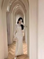 Elegant Lace Midi Dress women