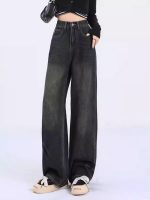 Vintage American High-Waist Wide-Leg Jeans for Women - Image 4