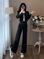 Chic Two-Piece Set for Women – Elegant Top and Wide-Leg Pants Outfit - Image 3