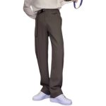 Draped Ice Silk Wide Leg Trousers - Image 2
