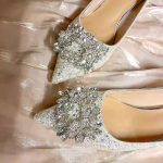 Champagne Crystal Bridal High Heels – Dual Wear Wedding Shoes & Gown, Comfortable Rhinestone Pumps - Image 8
