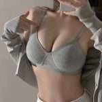 Women’s Cotton Bra – Gathered, Wire-Free, Thin, Comfortable, Anti-Sagging with Side Support - Image 10