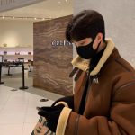 Men’s Suede Fleece Lined Aviator Padded Jacket - Image 9