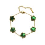 Cross-border titanium steel lucky clover five-leaf clover five-flower five-leaf bracelet light luxury high-end female hot-selling stainless steel hand jewelry - Image 11