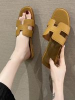 Fairy Style Flat Slide Sandals for Women Outdoor Beach Slippers - Image 2