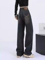 Vintage American High-Waist Wide-Leg Jeans for Women - Image 5