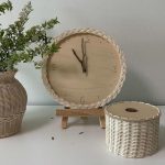 Zen Rattan Silent Wall Clock – Japanese Minimalist Home Decor - Image 4