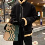 Men’s Suede Fleece Lined Aviator Padded Jacket - Image 6