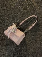 High-End Pink Crocodile Pattern Small Square Chain Shoulder Bag – Niche Design Versatile Crossbody Bag for Women - Image 5