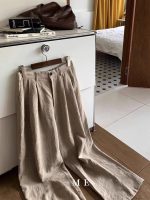 Linen Blend Relaxed Straight-Leg Trousers for Men - Image 2