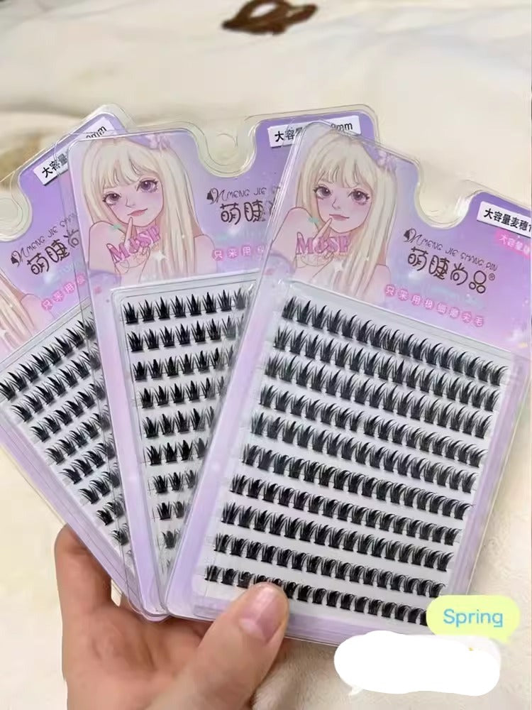 O1CN01GjE7oD1MQzCNnT4Fq__185861430.jpg_Q75.jpg__5_11zon Enhance Your Gaze with Little Devil False Eyelashes - 10 Rows of Cute, Natural-Thick, Thin Stem Eyelashes for a Large Capacity Boost in Style! - Image 1