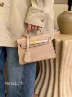 Retro Crocodile-Pattern Small Square Crossbody Bag – Women's Elegant Autumn/Winter Kelly-Style Handbag - Image 25