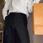 Draped Ice Silk Wide Leg Trousers - Image 3