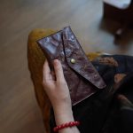 Women’s Vegetable Tanned Genuine Leather Long Wallet Envelope Clutch - Image 6