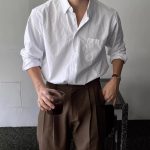 Korean Style Cotton Linen Casual Shirt - Image 3