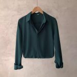 Men’s Solid Color Long Sleeve Business Casual Shirt – Clean Fit Everyday Top