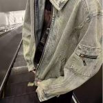 Men’s Vintage High-Street Cropped Denim Jacket