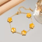 Cross-border titanium steel lucky clover five-leaf clover five-flower five-leaf bracelet light luxury high-end female hot-selling stainless steel hand jewelry - Image 9