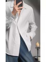 Italian Neapolitan Style Slim Fit Striped Shirt – Men's Light Luxury Long Sleeve Dress Shirt - Image 2