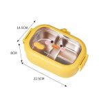 Cute Duck & Bee Stainless Steel Lunch Box 304 Insulated Large Capacity Bento with Compartments - Image 7