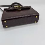 Retro Crocodile-Pattern Small Square Crossbody Bag – Women's Elegant Autumn/Winter Kelly-Style Handbag - Image 21