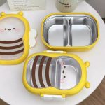Cute Duck & Bee Stainless Steel Lunch Box 304 Insulated Large Capacity Bento with Compartments - Image 8