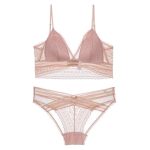 Wireless Lace Triangle Cup Minimizing Bra - Image 5