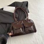 Retro niche underarm tote bag – large capacity shoulder purse