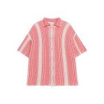 Color Block Hollow Knit Short Sleeve Cardigan - Image 10