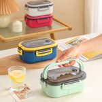 Double-Layer Bento Lunch Box – Microwaveable with Compartments | Office & Meal Prep Friendly - Image 6