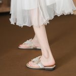 Pearl Boho Roman Flip-Flop Sandals for Women - Image 7