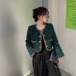 Retro small fragrant new design niche versatile long-sleeved elegant classy jacket