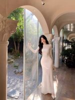 Elegant Lace Midi Dress women - Image 4