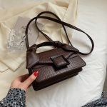 Stone Texture Top-Handle Crossbody Bag for Women - Image 8