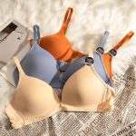 Simple Triangle Cup Deep V Seamless Bra for Women – Light, Thin, Wire-Free Comfort - Image 4