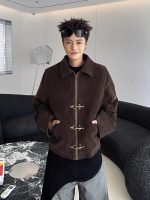 Vintage Suede Buckle Jacket - Image 2