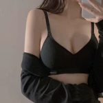 Women’s Cotton Bra – Gathered, Wire-Free, Thin, Comfortable, Anti-Sagging with Side Support - Image 5