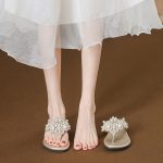 Pearl Boho Roman Flip-Flop Sandals for Women - Image 9