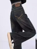 Vintage American High-Waist Wide-Leg Jeans for Women - Image 3