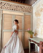 Niche Design Backless Floral Seaside Dress for Women – Elegant Flowy Vacation Style - Image 2