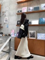 Women's White V-Neck Knit Camisole Slim Fit Bodycon Dress - Image 5