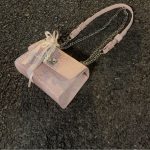 High-End Pink Crocodile Pattern Small Square Chain Shoulder Bag – Niche Design Versatile Crossbody Bag for Women - Image 8