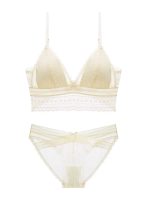 Wireless Lace Triangle Cup Minimizing Bra - Image 6