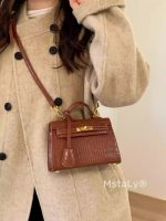 Retro Crocodile-Pattern Small Square Crossbody Bag – Women's Elegant Autumn/Winter Kelly-Style Handbag - Image 24