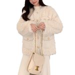 Faux Fur Winter Coat for Women | Luxury Thick Coat with Soft Rabbit-Style Collar - Image 2