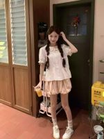 Petite Preppy Shirt & Skirt Two-Piece Set – 2025 Summer Youthful College Style Outfit - Image 2